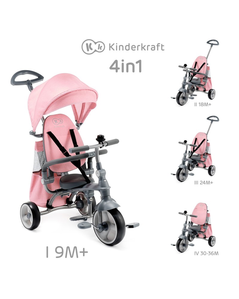 triciclo ajustable y plegable kinderkraft