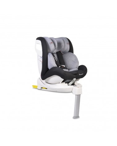 SILLA AUTO GRUPO 0-1-2-3 CON ISOFIX Y PATA DE APOYO ADMIRAL BLACK DE CANGAROO