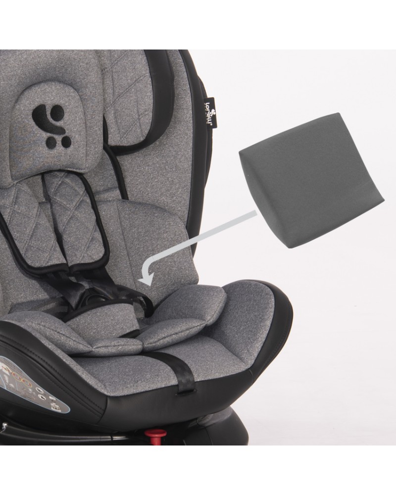 Silla de coche Isofix 0-36 kg giratoria Nerio Gris