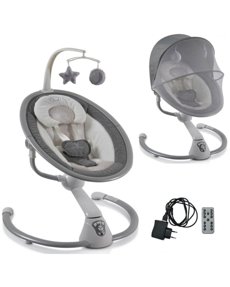 Hamaca eléctrica automática para bebés con mosquitera, silla alta, moisés,  columpio con Control remoto de música, 65*65*71,5 cm