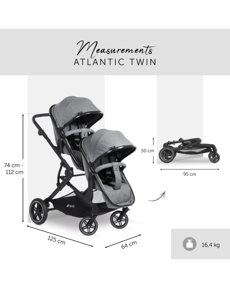 Cochecito de bebé gemelar Baby Active Twinni tandem