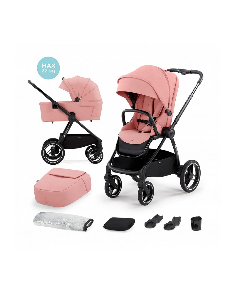 Carro de bebé trío Kinderkraft 3 en 1 Xmoov gris, Sillas de paseo