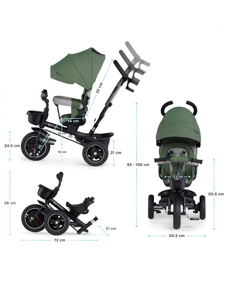 Kinderkraft Silla Paseo Spinstep Verde