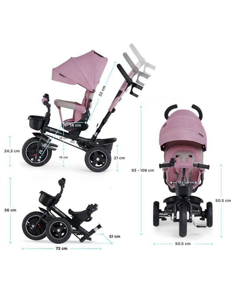 Triciclo plegable SPINSTEP 5 en 1 de Kinderkraft