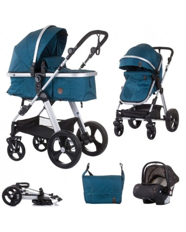 BEBELISSIMO - Carrito de Bebé Tres Piezas 3 en 1 - Silla de Paseo para  Niños - Carricoche de 3 Piezas - 0-22kg – rosa