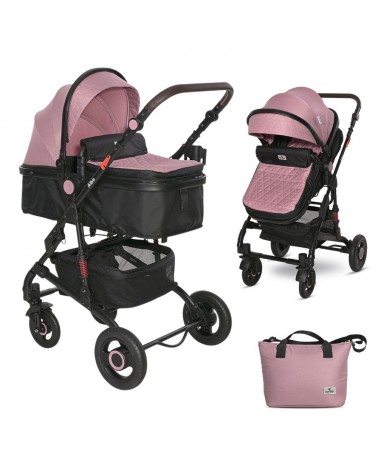 Carrito de Bebé 3 in 1 LORELLI Alba Blue (Azul)