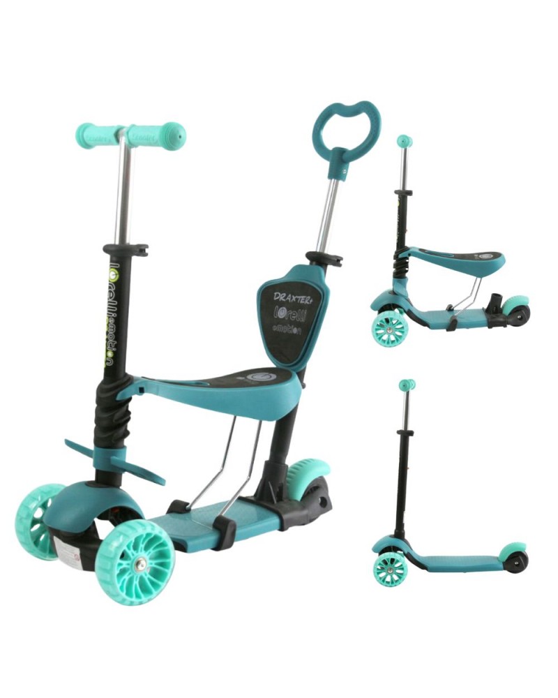 Patinete evolutivo con asiento y mango parental DRAXTER PLUS