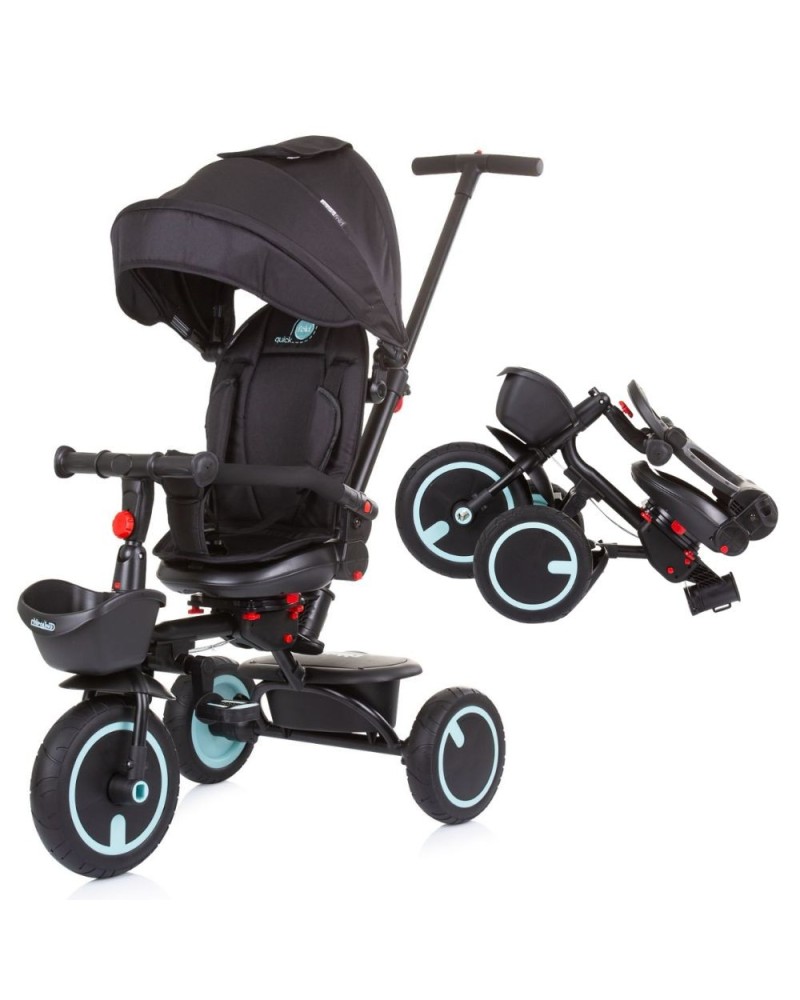 Triciclo multifuncional Aston KinderKraft - Gris