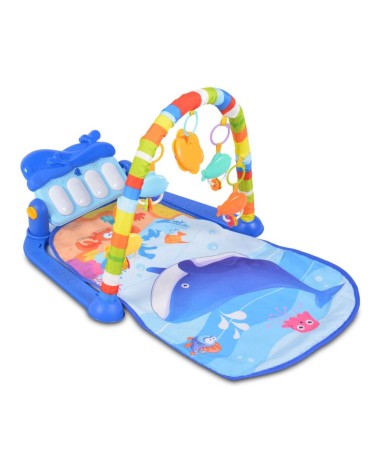 Manta Actividades Bebe Piano Azul Ms - CiezaComercia