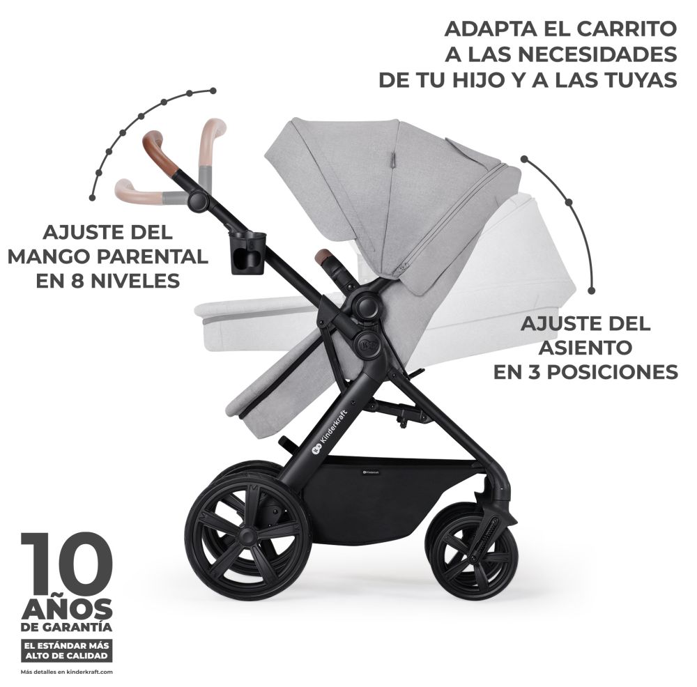 Kinderkraft TRIO CONVERTIBLE A-TOUR poussette pour bébé