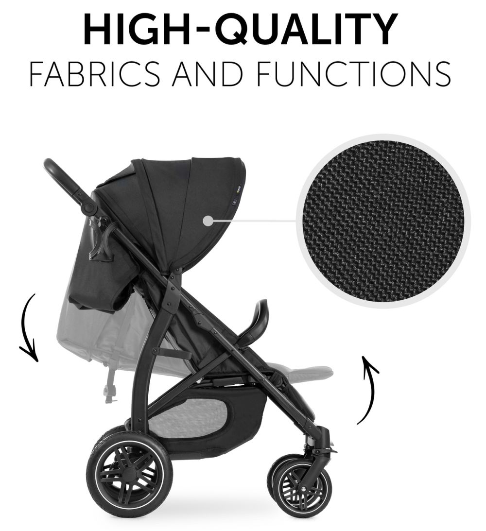 Hauck Rapid 4D, Silla de paseo, desde Nacimiento hasta 25 kg, Compacto,  Capota XL con Protección Solar 50+, Ruedas de Goma, Altura Ajustable,  Posición